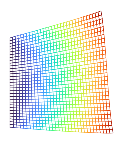 Cook's membrane deformed mesh