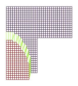 L-bracket deformed mesh