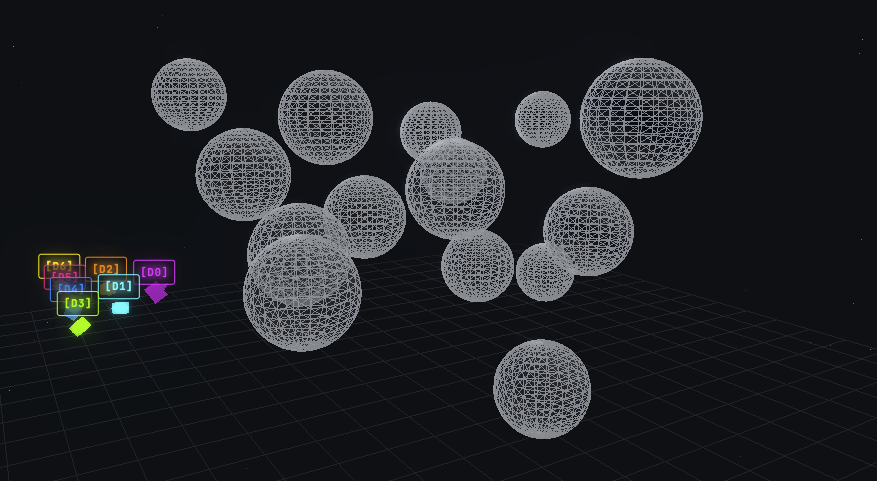 3D swarm simulation screenshot
