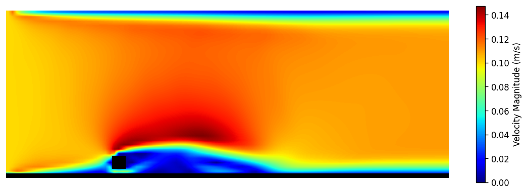 Cylinder near wall contour